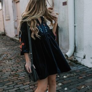 Gorgeous Velvet and Embroidered Chicwish Dress